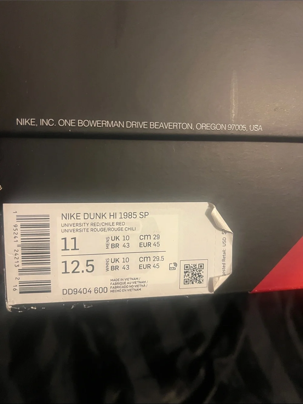 Nike High-Top Sneakers in Gray, Red & Yellow